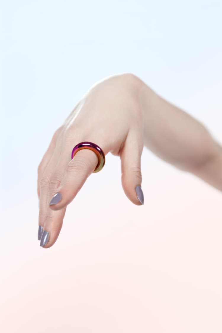 Anello semplice olografico