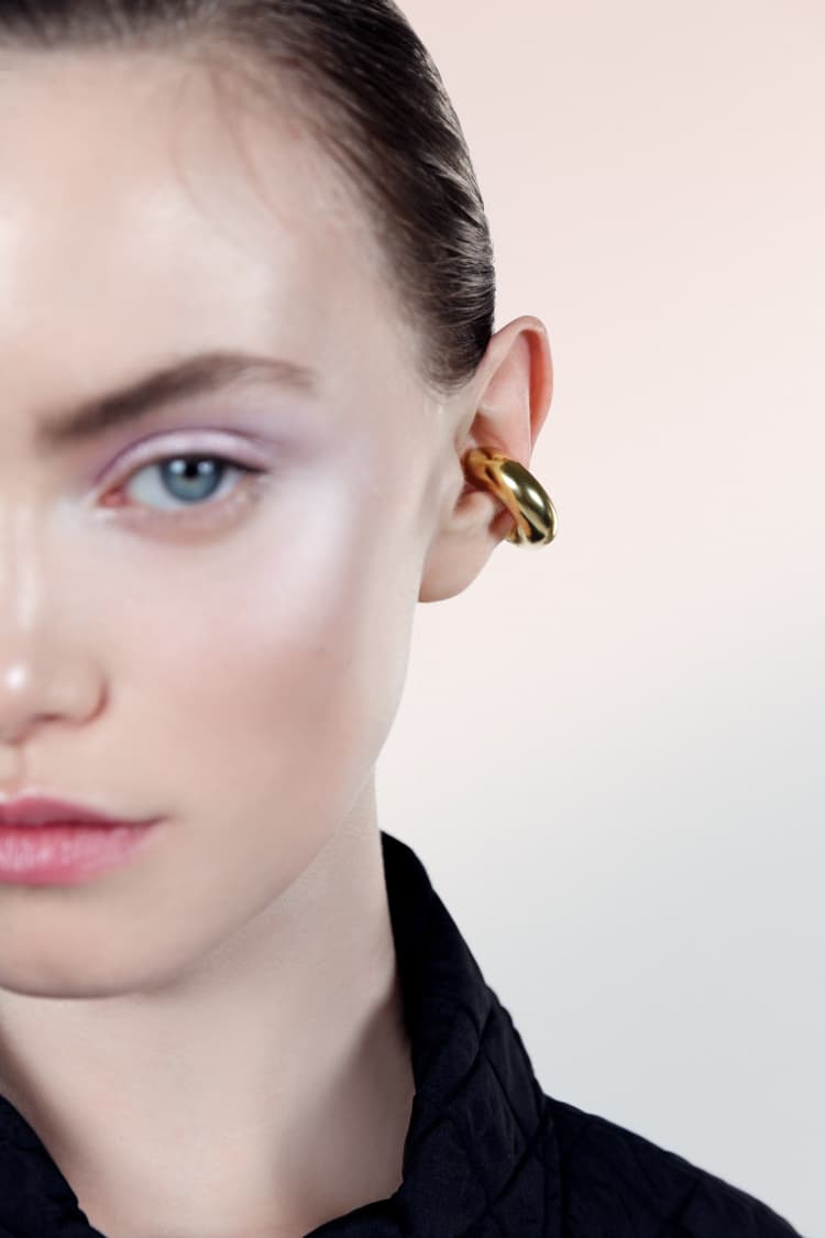 Ear cuff spesso in oro