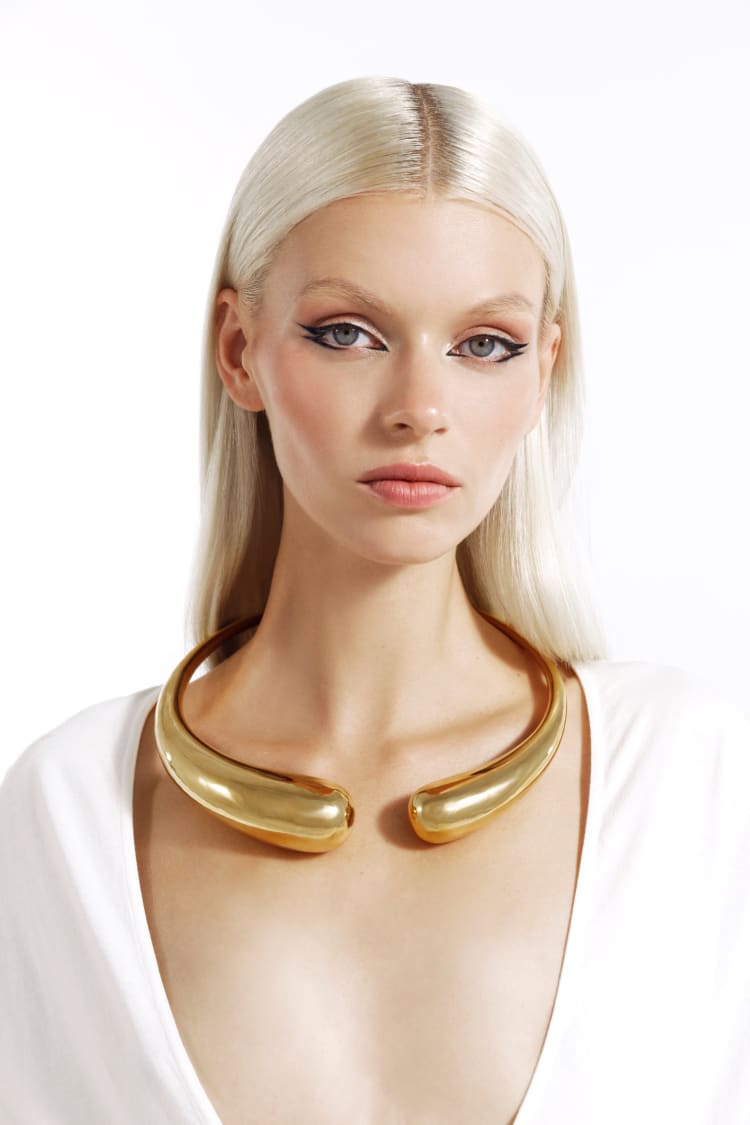Grande collana torque in oro