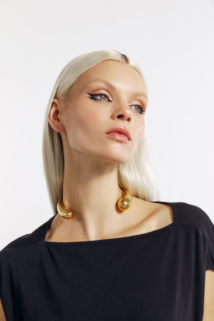 Collana torque in oro