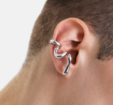 earcuff organique infini en argent