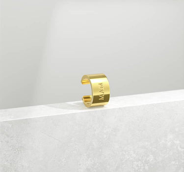 Runder Ear Cuff aus Gold