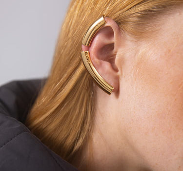 Goldener Full-Ear-Climber-Ohrring
