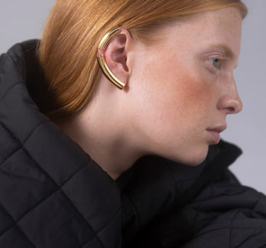 Goldener Full-Ear-Climber-Ohrring