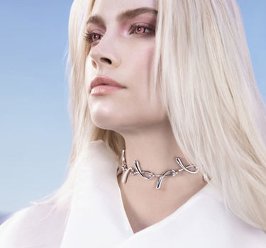 Collar de Cadena Drops - Plata