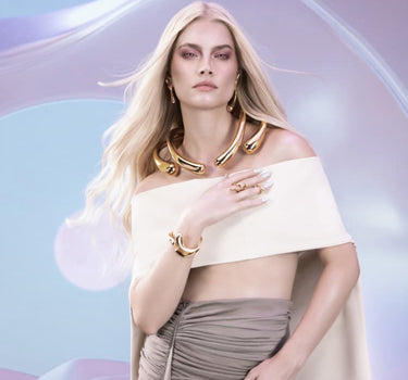 Collar Drops Grande - Oro