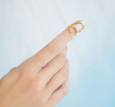 Anello da unghia con mini perle