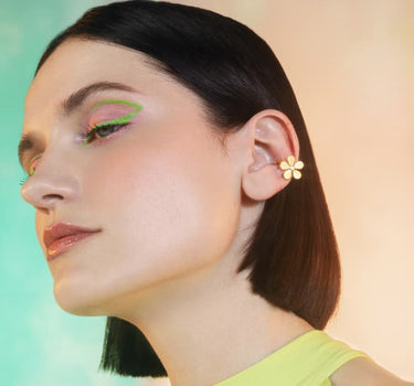 Ear cuff fiore in oro