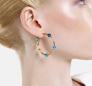 Casa Batlló hoop earrings in gold