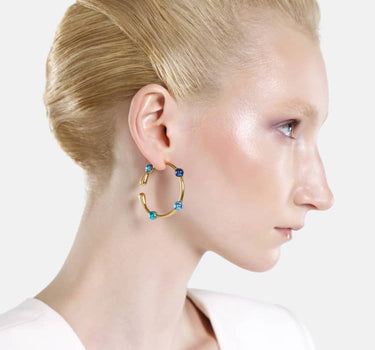 Casa Batlló hoop earrings in gold