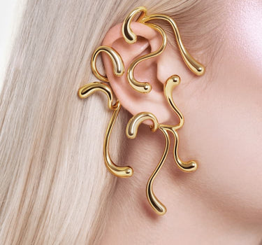 Ear Cuff completo Multi-Goccia - Oro