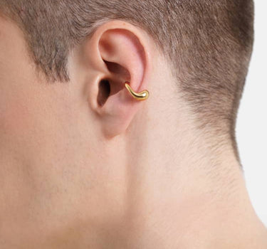 earcuff gonflé à capuche en or