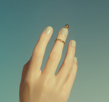 Goldener Nagelring