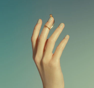 Goldener Nagelring