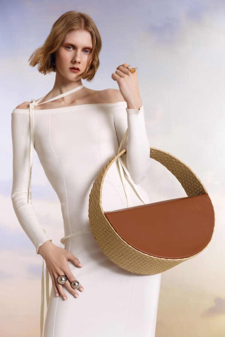 sac moyen rond en raphia