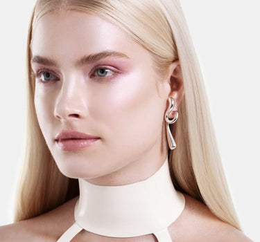 Orecchini grandi Goccia Intrecciata - Argento