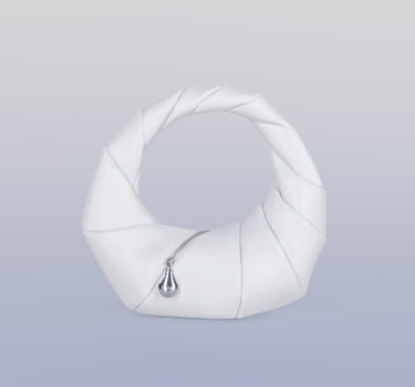 Borsetta bianca in pelle