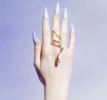 Grande Anello Liquido in Oro