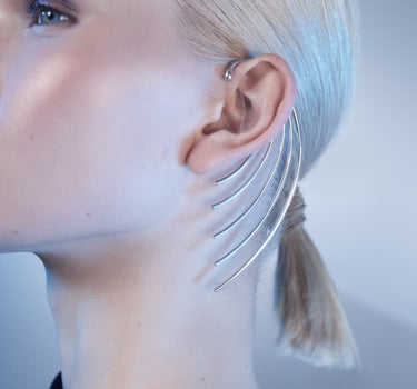 Silberne Wrap-Around-Ohrklemme
