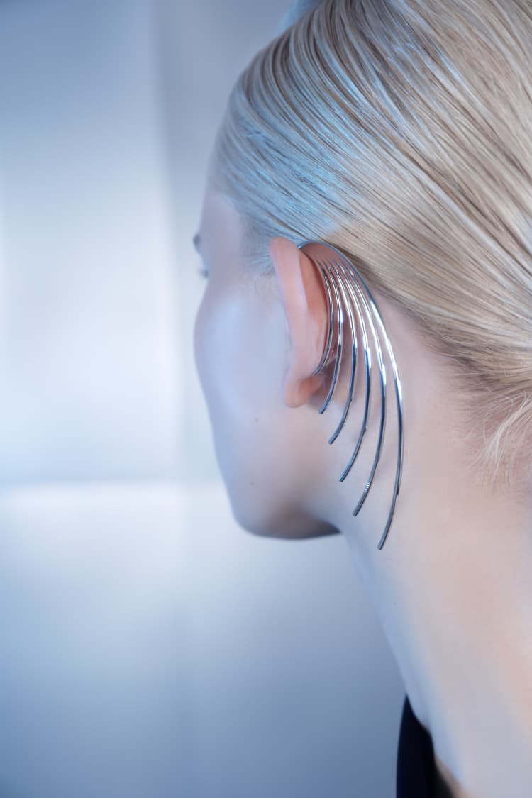 Silver Wrap Around Ear Cuff