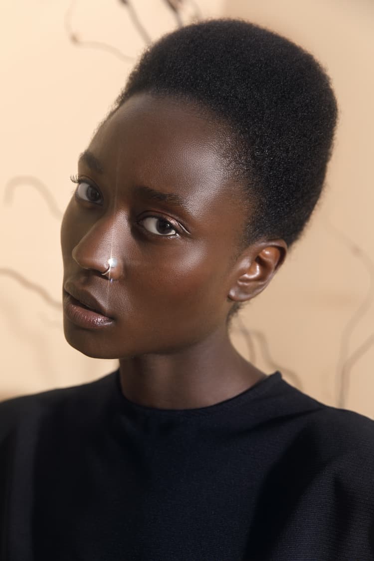 Anneau de lèvre ou de nez factice en argent