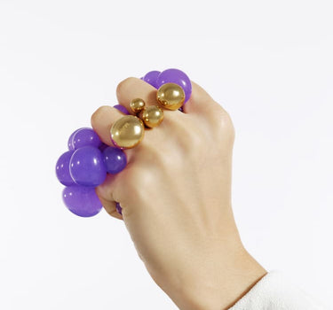 Gold Ring with Three Balls