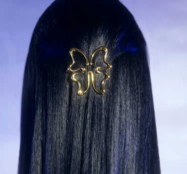 Clip para el cabello de mariposa en oro