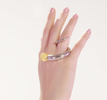 Silberring mit Quarz