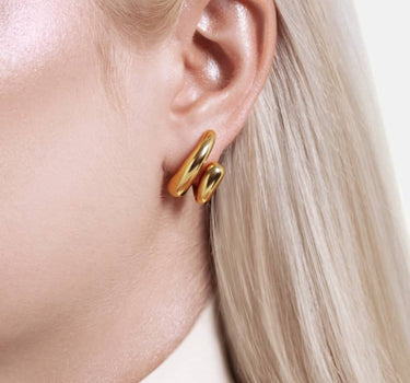 Pendientes Drop Wrap - Oro