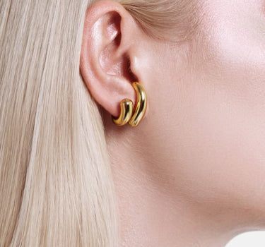 Pendientes Drop Wrap - Oro