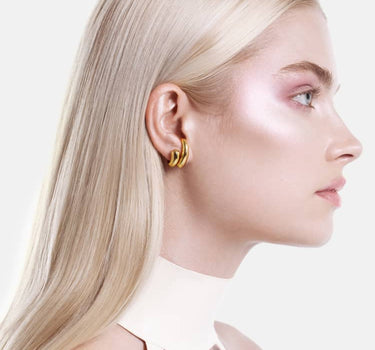 Pendientes Drop Wrap - Oro