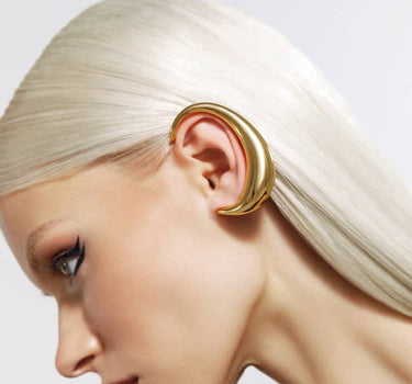 full ear earring in gold