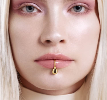 Aro Labial Falso Drop - Oro