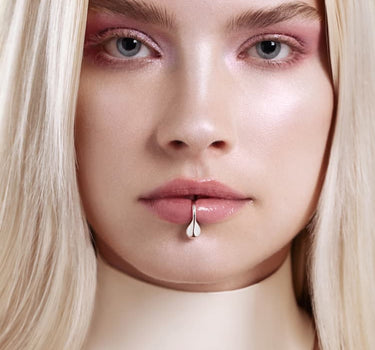 Aro Labial Falso Drop - Plata