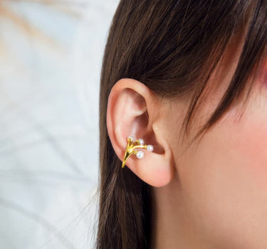 Ear cuff con mini perle