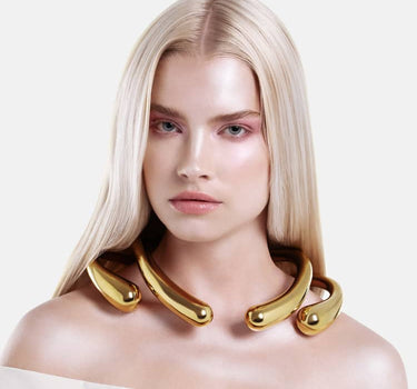 Collar Drops Grande - Oro