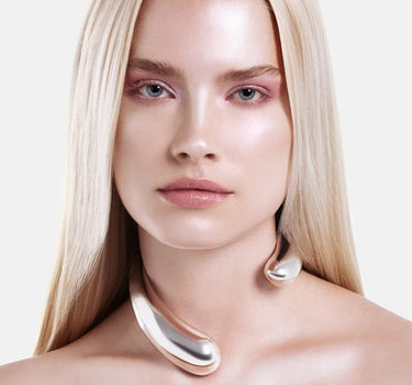 Collar Drops Asimétrico - Plata