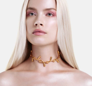 Collar de Cadena Drops - Oro