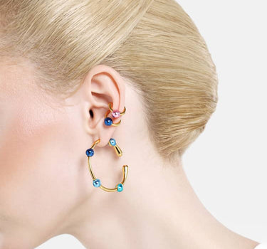 Casa Batlló hoop earrings in gold