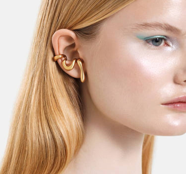 earcuff organique infini en or