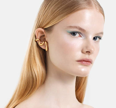earcuff organique infini en or