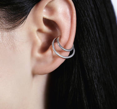 ear cuff plata herradura