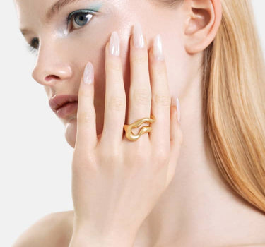 bague de forme libre en or