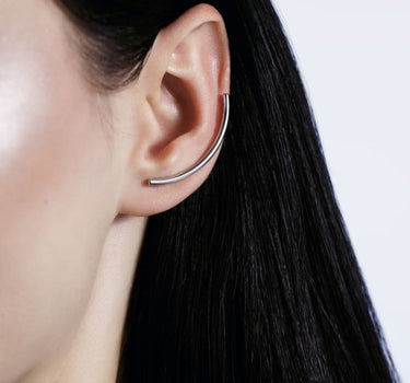 Ear climber semplice in argento