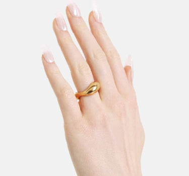 bague gonflée en or