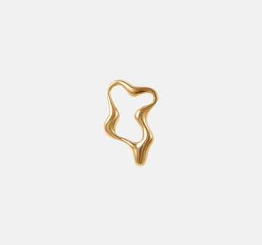 boucles d’oreilles créoles organiques en or