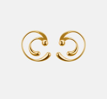 Orecchini Goccia a Spirale - Oro