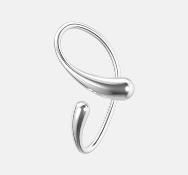 Ear Cuff Due Gocce - Argento