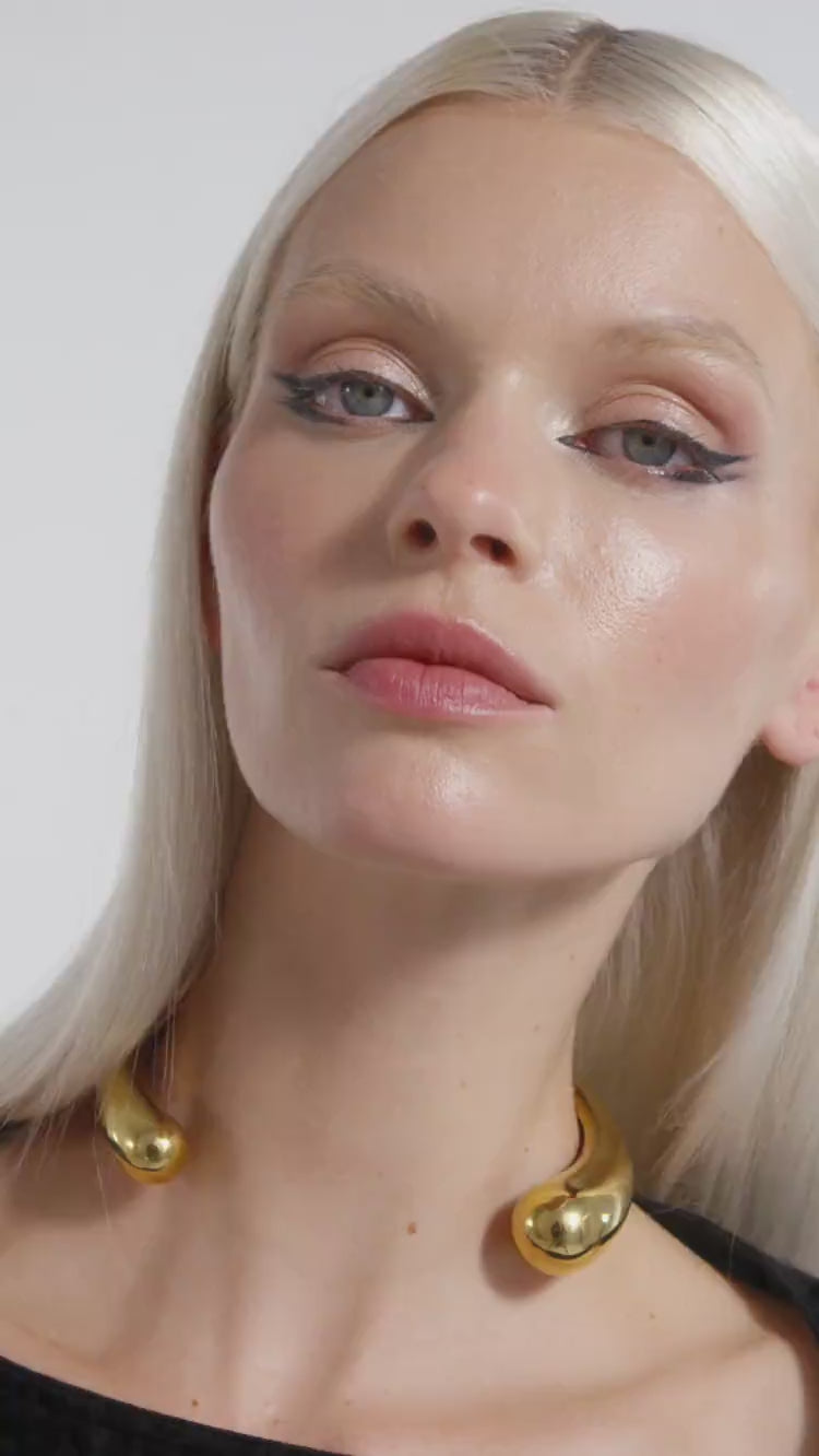 Gold Torque Necklace