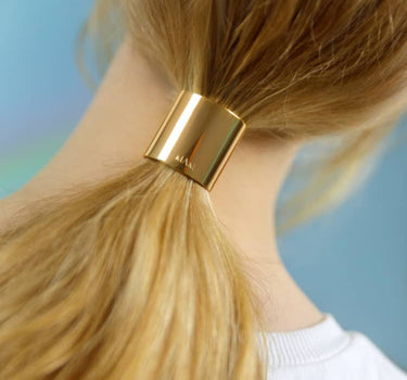 Ponytail cuff in gold (Small)